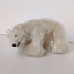 OOAK Mohair Jointed 8" Mini‎ Polar Bear - Artist Teddy Plush by Chuck Swanson